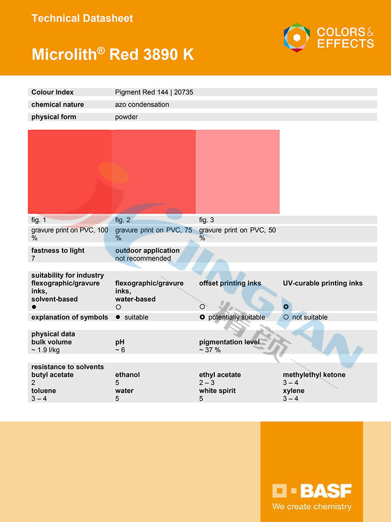巴斯夫3890K納米顏料TDS技術(shù)數(shù)據(jù)報(bào)告